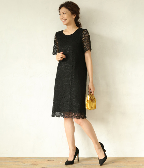 総レースワンピース ワンピース ドレス ミディアムワンピ Auli レディースファッション通販anapオンライン