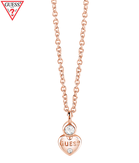 GUESS LITTLE HEART CHARM NECKLACE