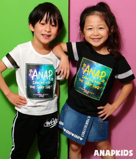 メッシュライン宇宙柄プリントtシャツ Anap Kids レディースファッション通販anapオンライン