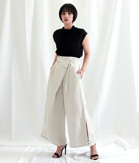 サイドスリットラップパンツ ボトムス パンツ ロングパンツ Alluge レディースファッション通販anapオンライン