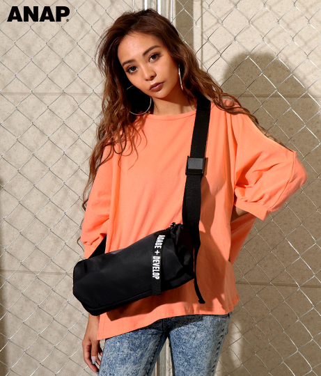 ナイロンテープボストンバッグ バッグ 鞄 小物 ショルダーバッグ Anap レディースファッション通販anapオンライン