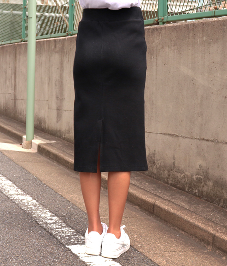 シンプルリブナロースカート(ボトムス・パンツ /ミモレ丈スカート) | ANAP