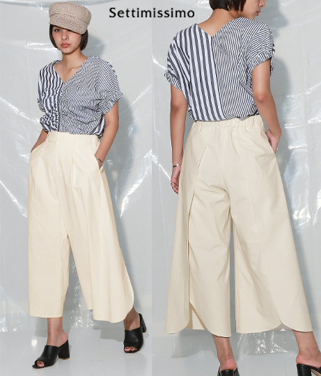 Raw Fudgeバックスリットワイドパンツ ボトムス パンツ ロングパンツ Settimissimo レディースファッション通販 Anapオンライン