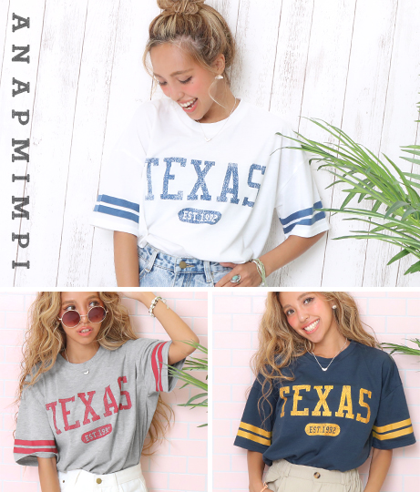 Texasカレッジtシャツ Anap Mimpi レディースファッション通販anapオンライン