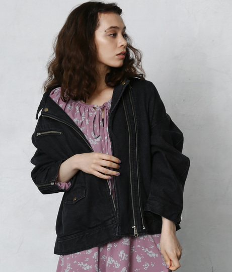 デニムライダースジャケット アウター コート ジャケット ジャケット ブルゾン Factor レディース ファッション通販anapオンライン