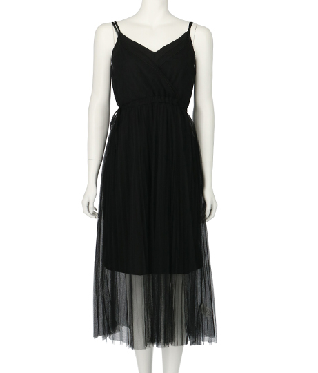 チュールレイヤードワンピース ワンピース ドレス チュニック Alluge レディースファッション通販anapオンライン