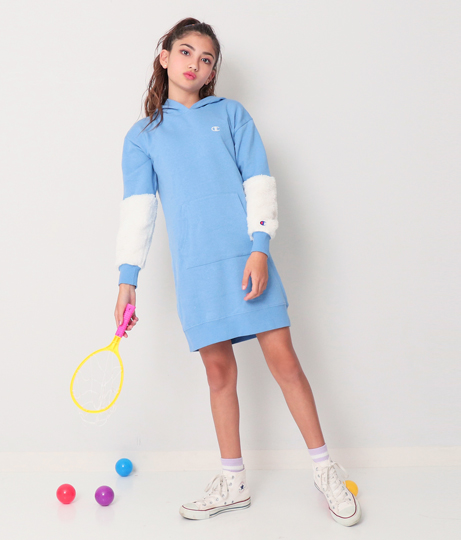 フーディーワンピース ワンピース ドレス チュニック ミディアムワンピ Champion Kids レディースファッション通販anapオンライン