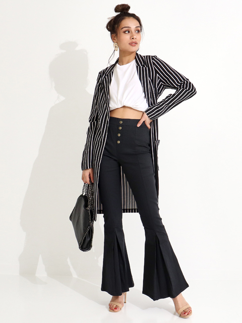 ビッグストライプウエストリボンジャケットコーディネート コーディネート レディースファッション通販anapオンライン