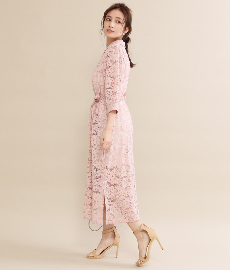 レースロングカーディガン アウター コート ジャケット カーディガン Chille レディースファッション通販anapオンライン