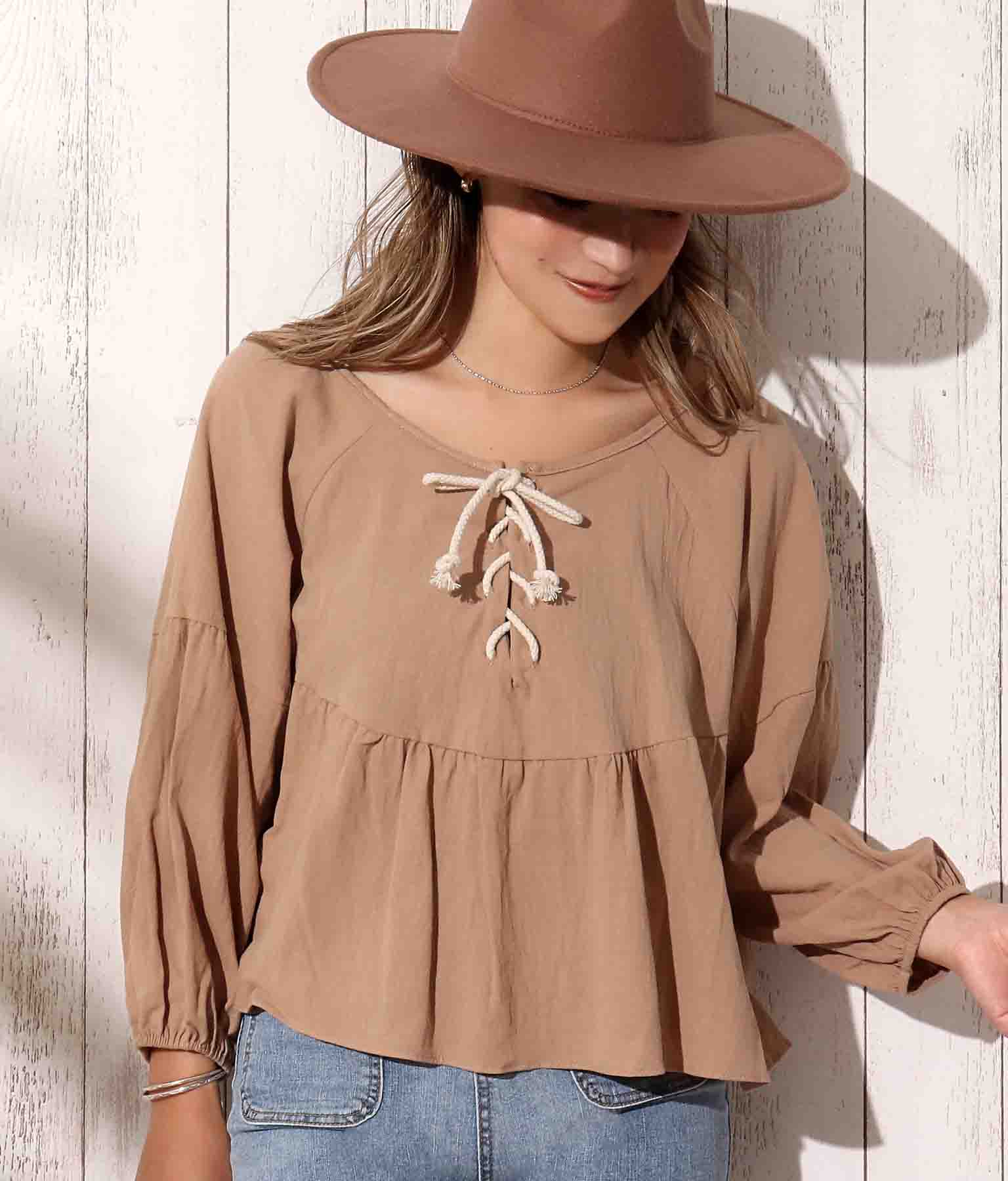 フロントレースアップトップス Anap Mimpi レディースファッション通販anapオンライン