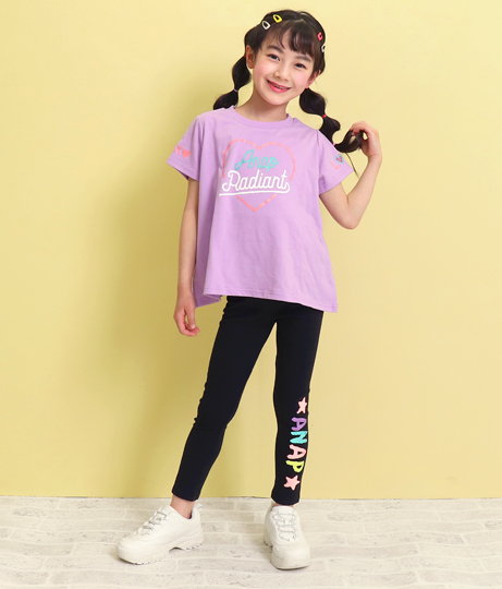 ハート開きラメプリントトップス トップス Tシャツ Anap Kids レディースファッション通販anapオンライン ハート開きラメプリントトップス トップス Tシャツ Anap Kids レディースファッション通販anapオンライン