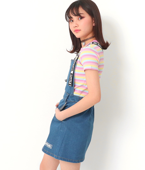 ハートジップ付ジャンパースカート ワンピース ドレス サロペット オールインワン Anap Girl レディースファッション通販anap オンライン