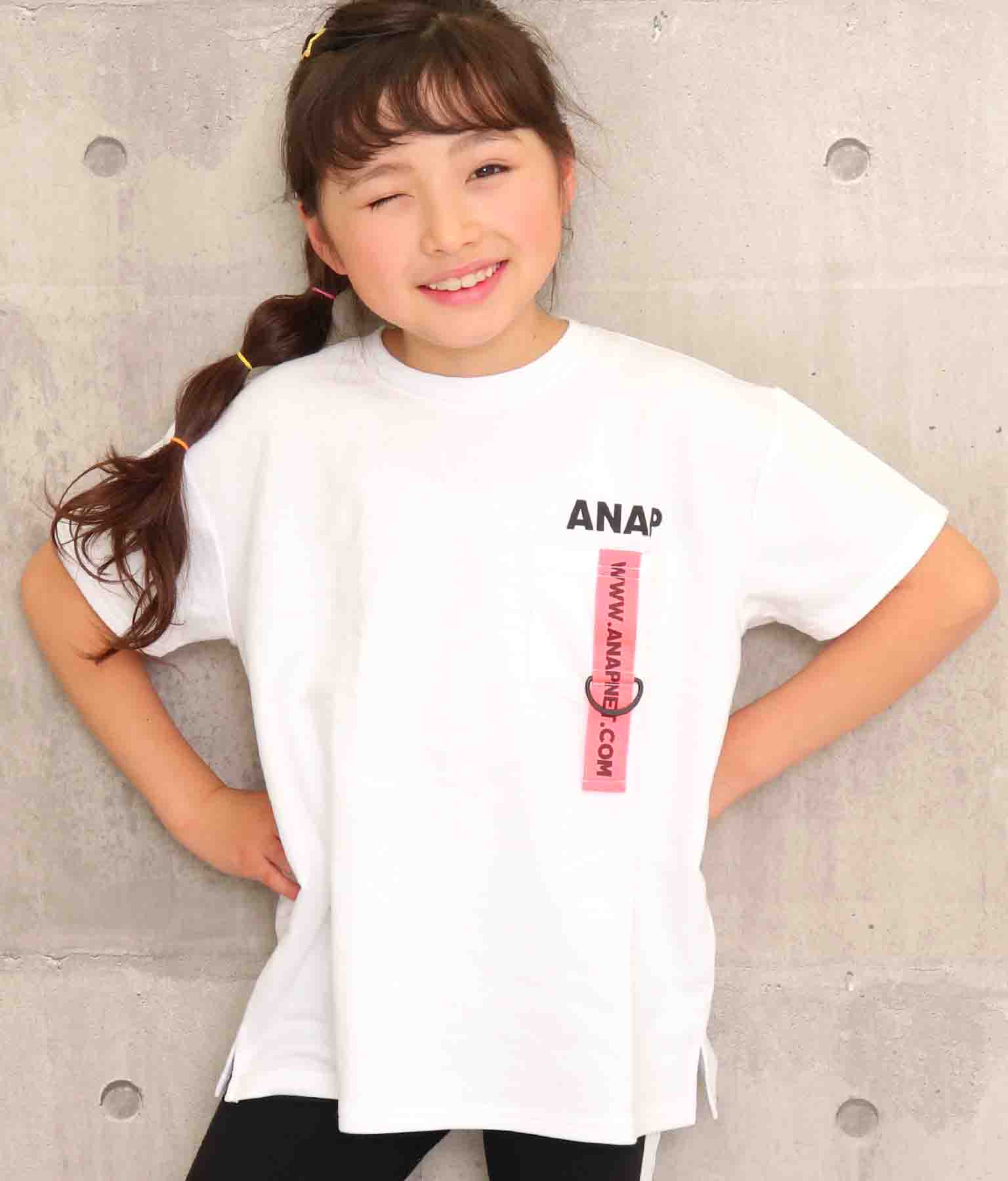 ミニ裏毛テープ付きトップス(トップス/Tシャツ) | ANAP KIDS