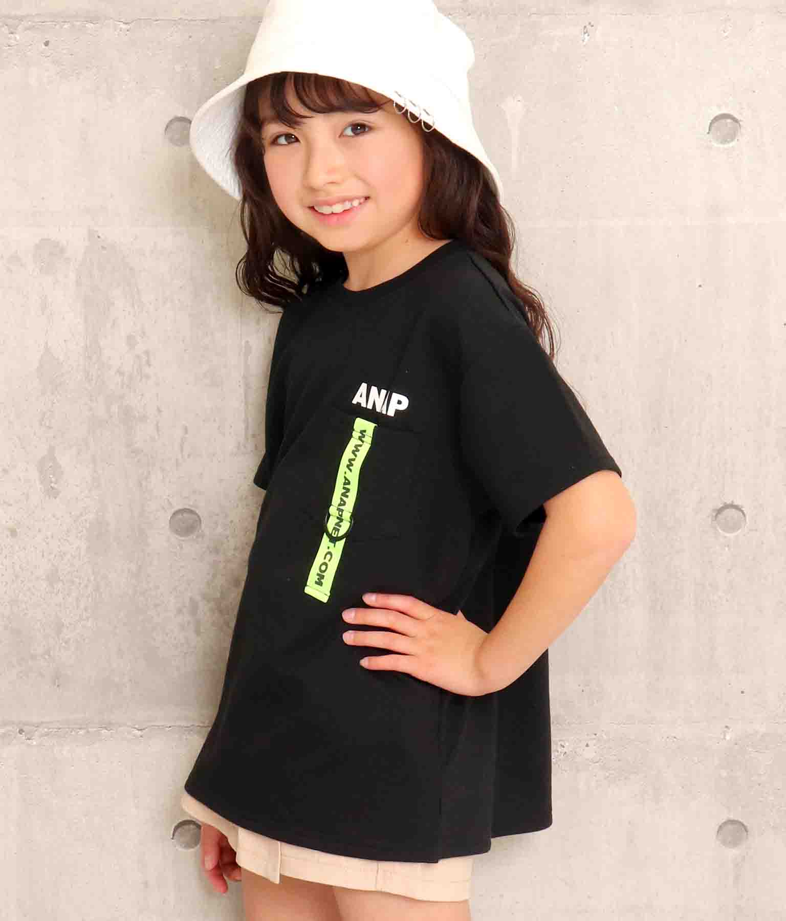 ミニ裏毛テープ付きトップス(トップス/Tシャツ) | ANAP KIDS