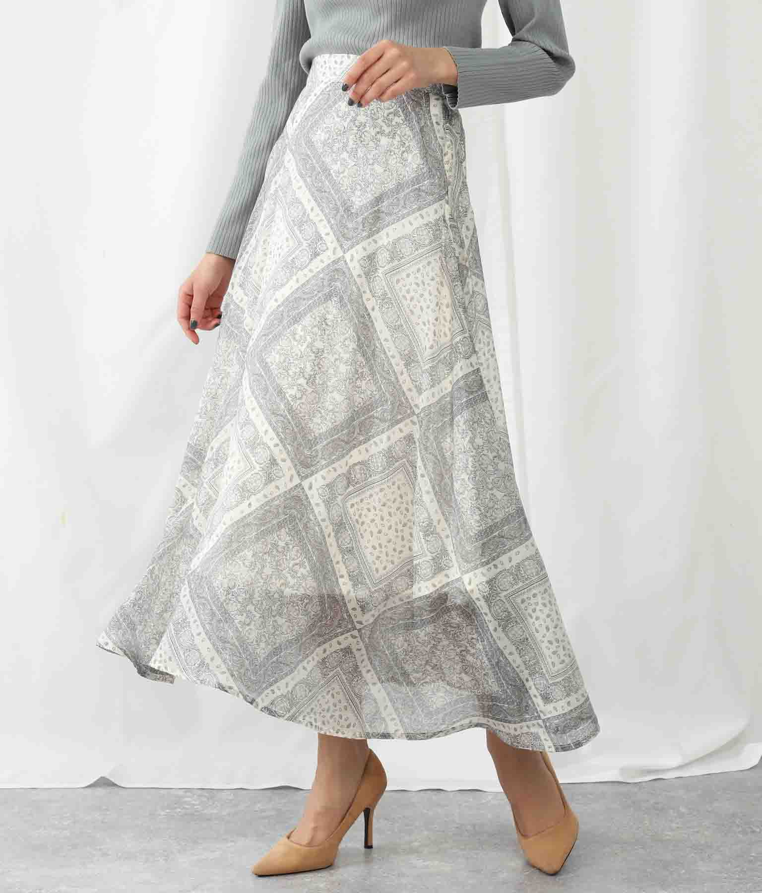 ペイズリープリントオーガンジースカート(ボトムス・パンツ /スカート) | Alluge