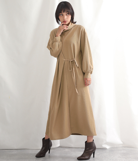 オフタートルネックワンピース ワンピース ドレス ロングワンピ Alluge レディースファッション通販anapオンライン