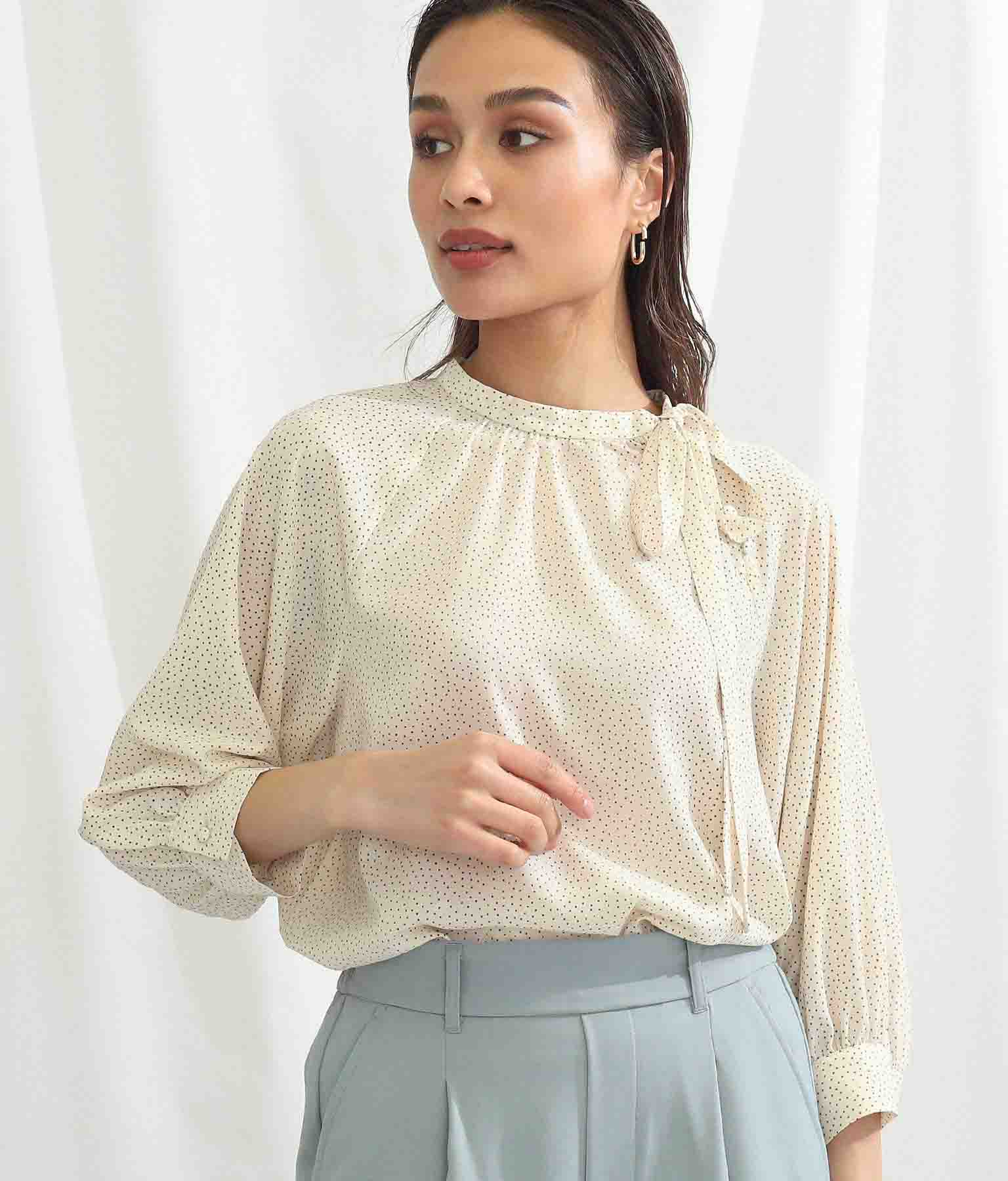 タイ付ブラウス Alluge レディースファッション通販anapオンライン