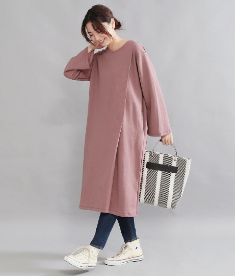 フレアタックワンピース ワンピース ドレス ロングワンピ Auli レディースファッション通販anapオンライン