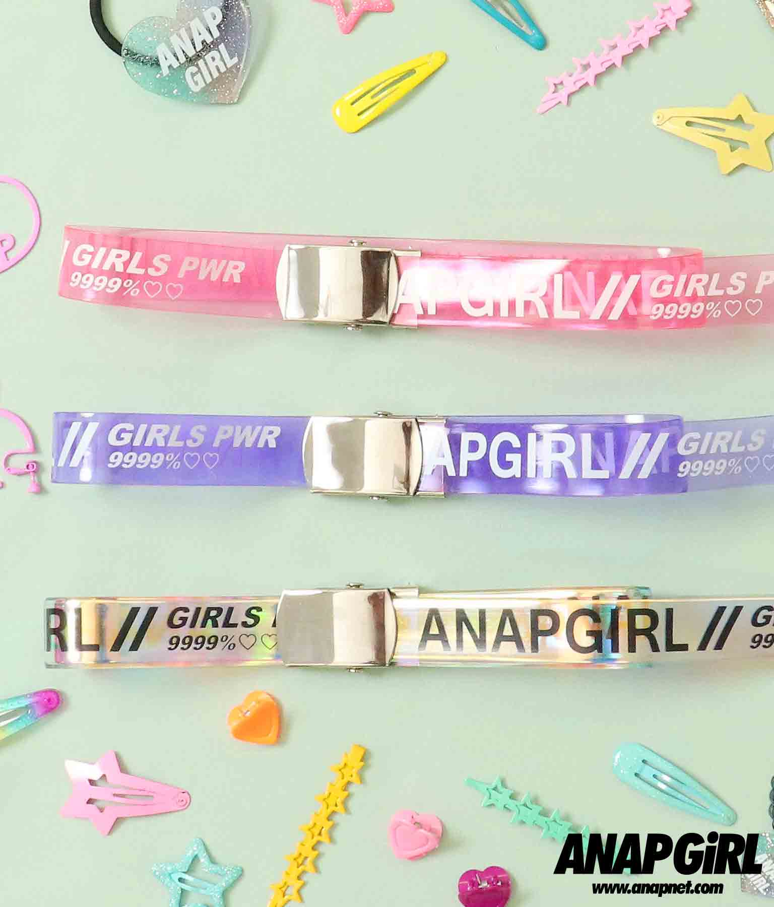 ロゴクリアガチャベルト ファッション雑貨 ベルト Anap Girl レディースファッション通販anapオンライン