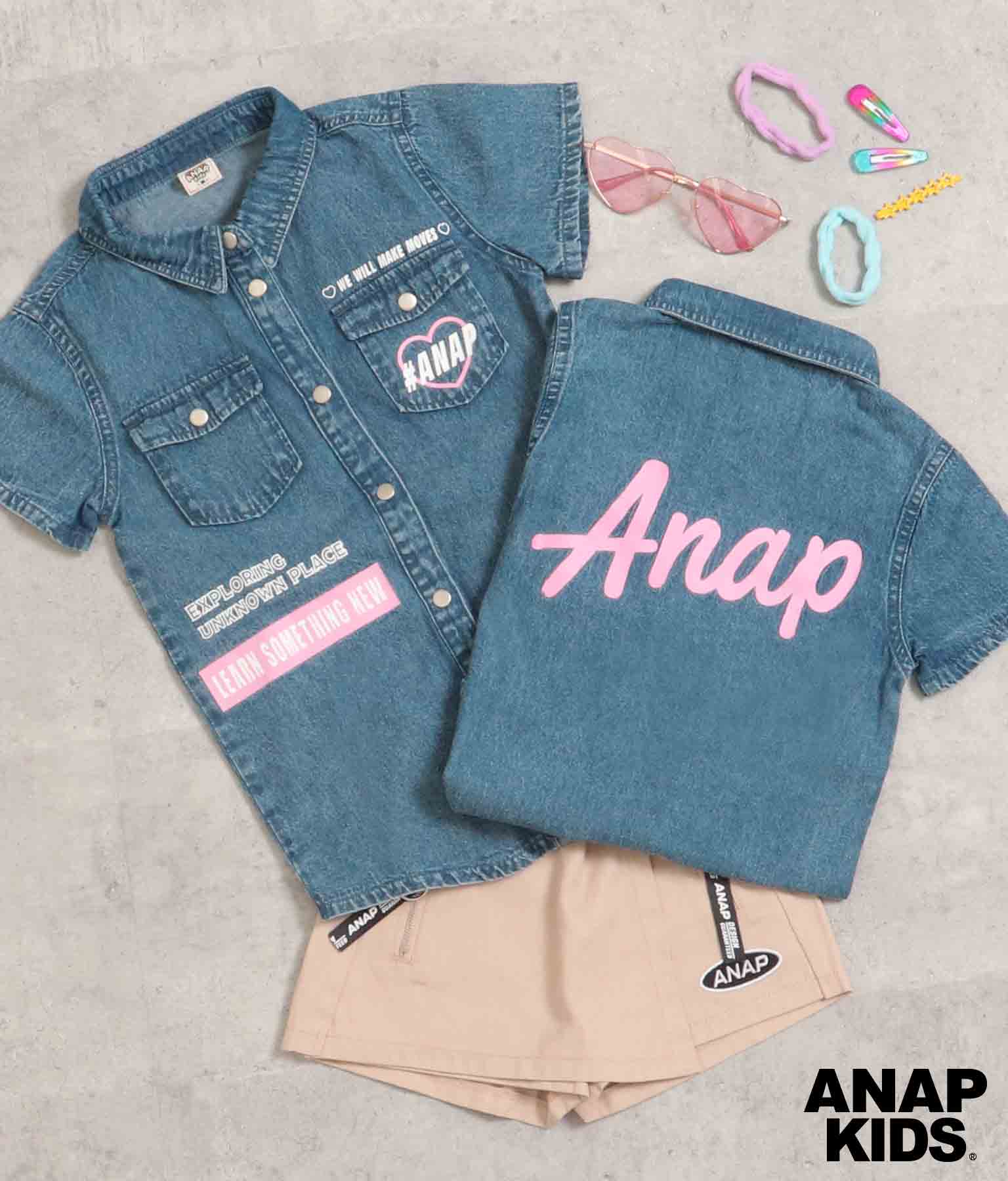 ケミカルウォッシュシャツ Anap Kids レディースファッション通販anapオンライン