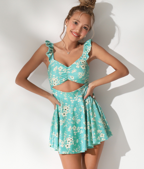 フローラルスカートワンピースビキニ(水着/ワンピース) | Da:lfwin | レディースファッション通販ANAPオンライン