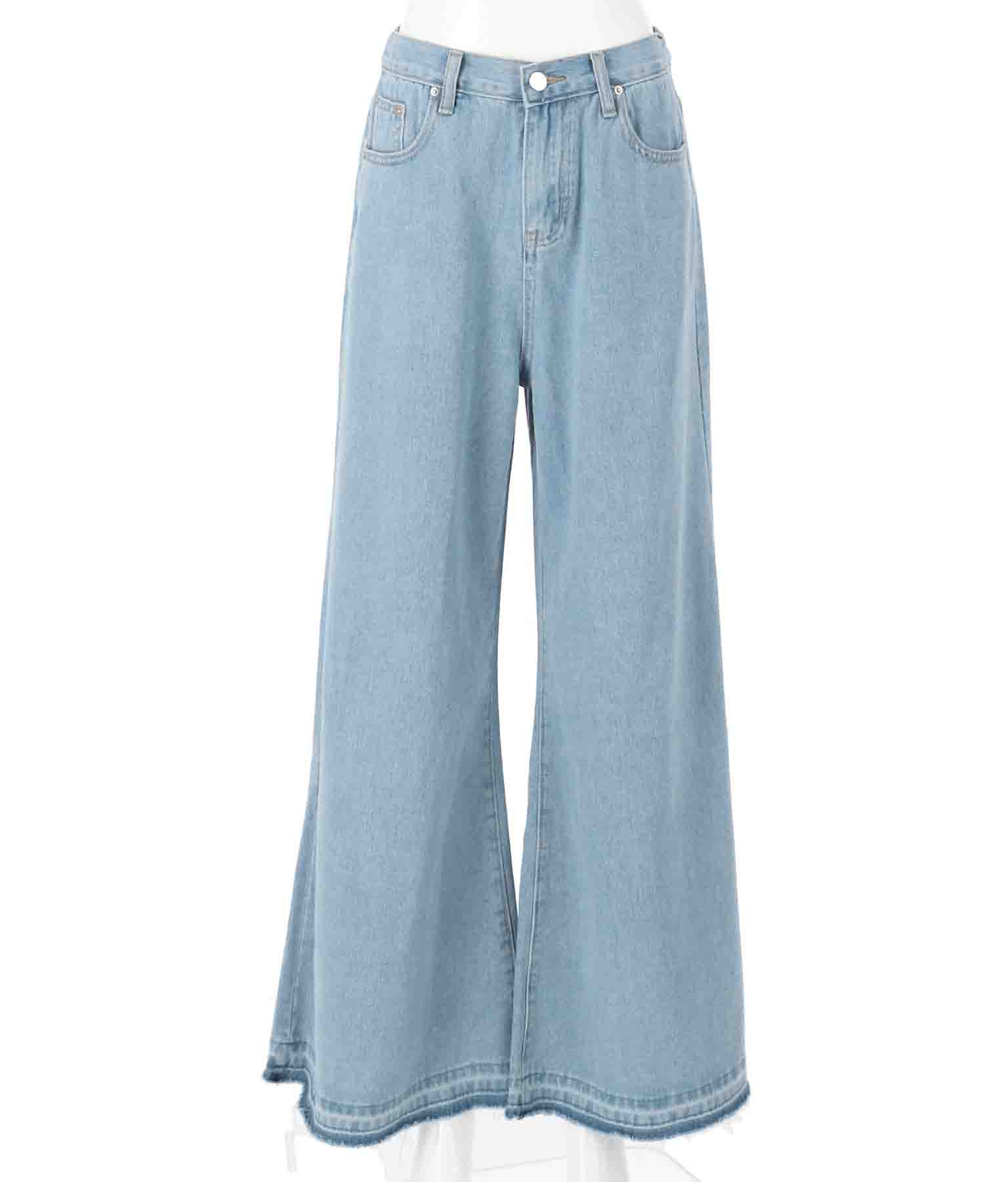 バックゴムデニムワイドパンツ ボトムス パンツ ロングパンツ Chille レディースファッション通販anapオンライン