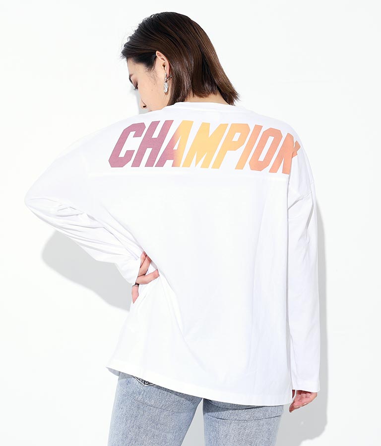 LONG SLEEVE FOOTBALL T-SHIRT(トップス/Tシャツ・ロングTシャツ) | Champion