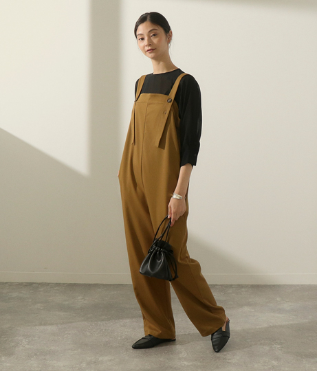 サロペット ワンピース ドレス サロペット オールインワン Auli レディースファッション通販anapオンライン