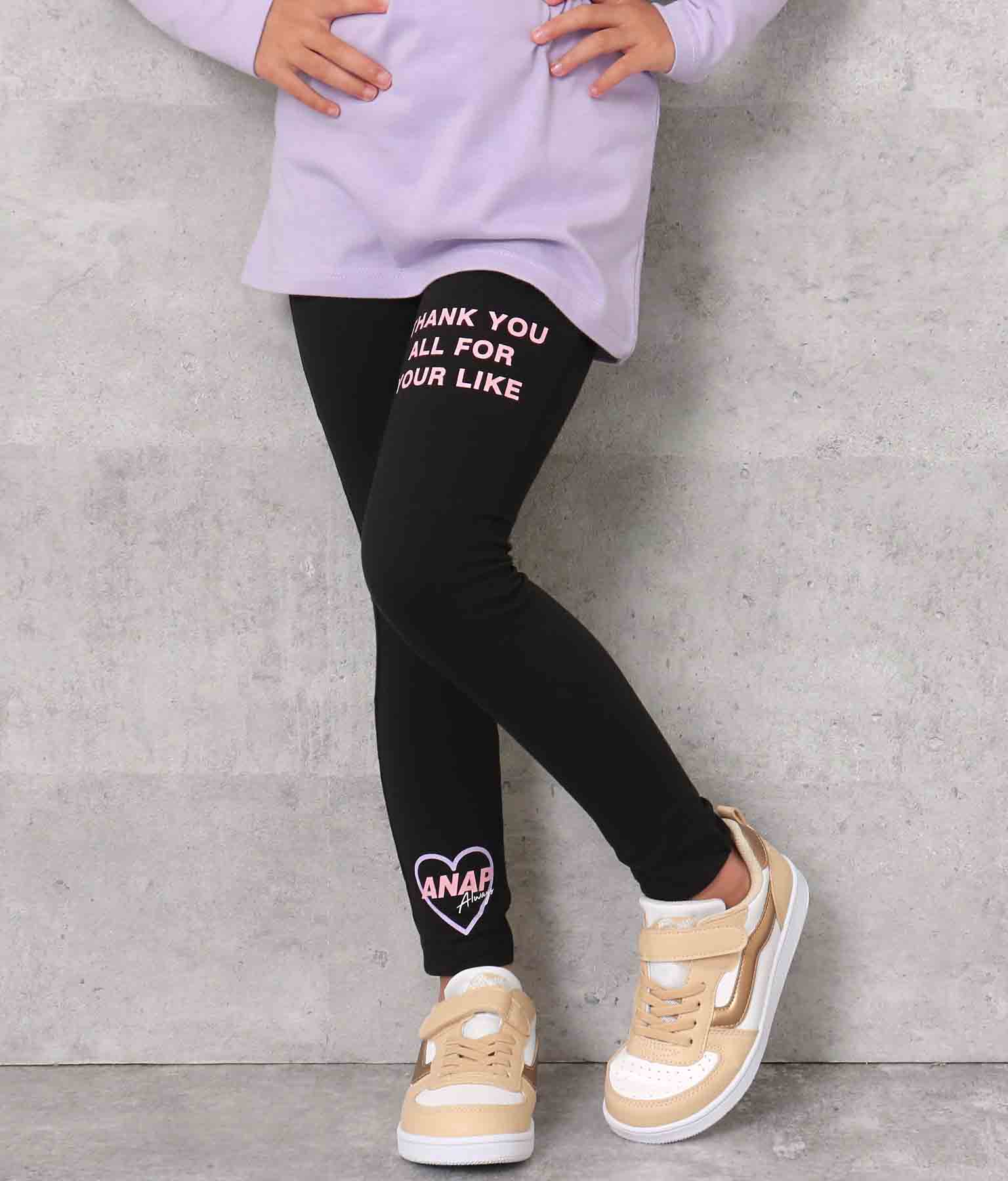 メッセージプリントレギンス ボトムス パンツ レギンス Anap Kids レディースファッション通販anapオンライン