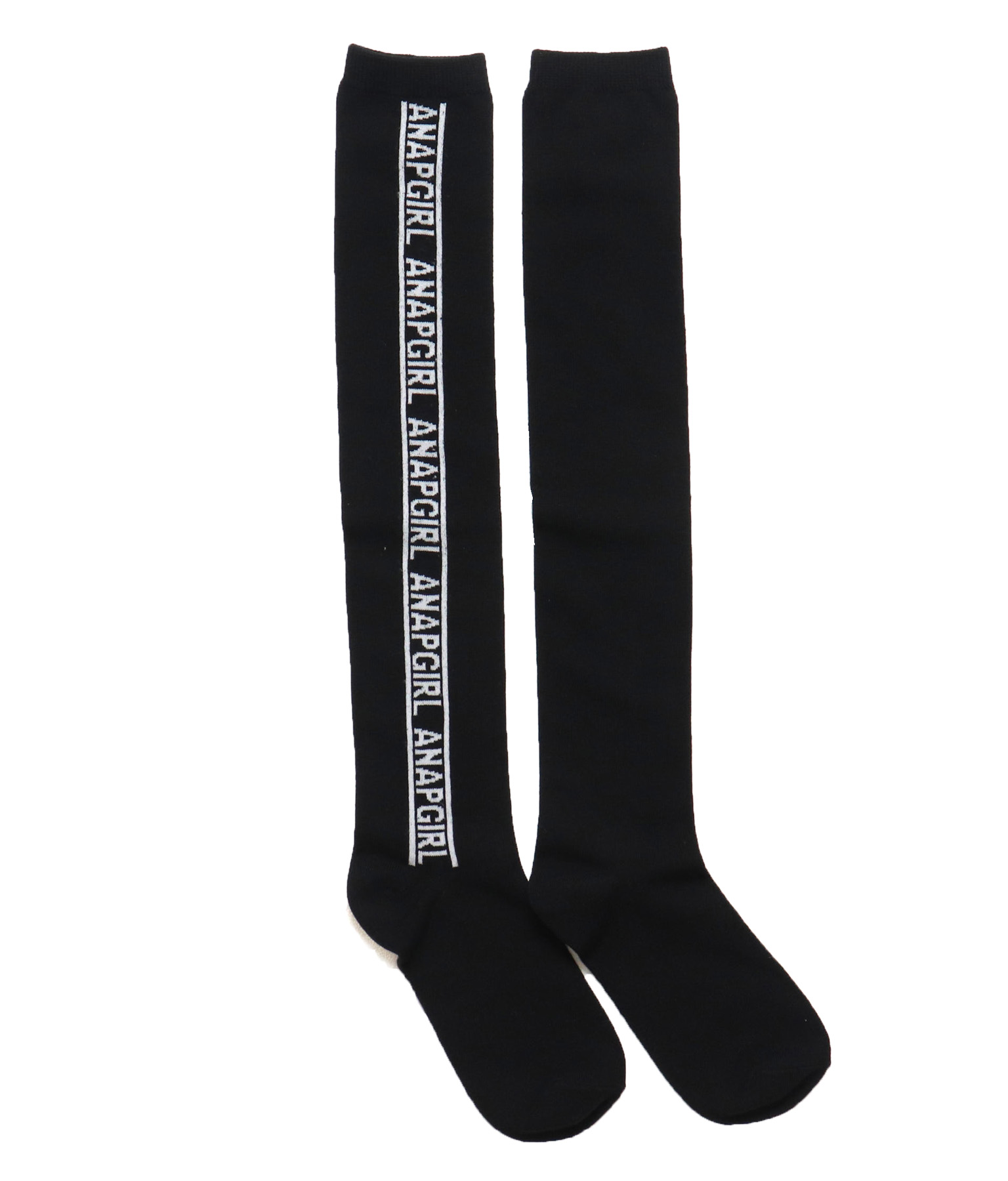 ラインロゴニーハイソックス ファッション雑貨 ソックス 靴下 Anap Girl レディースファッション通販anapオンライン