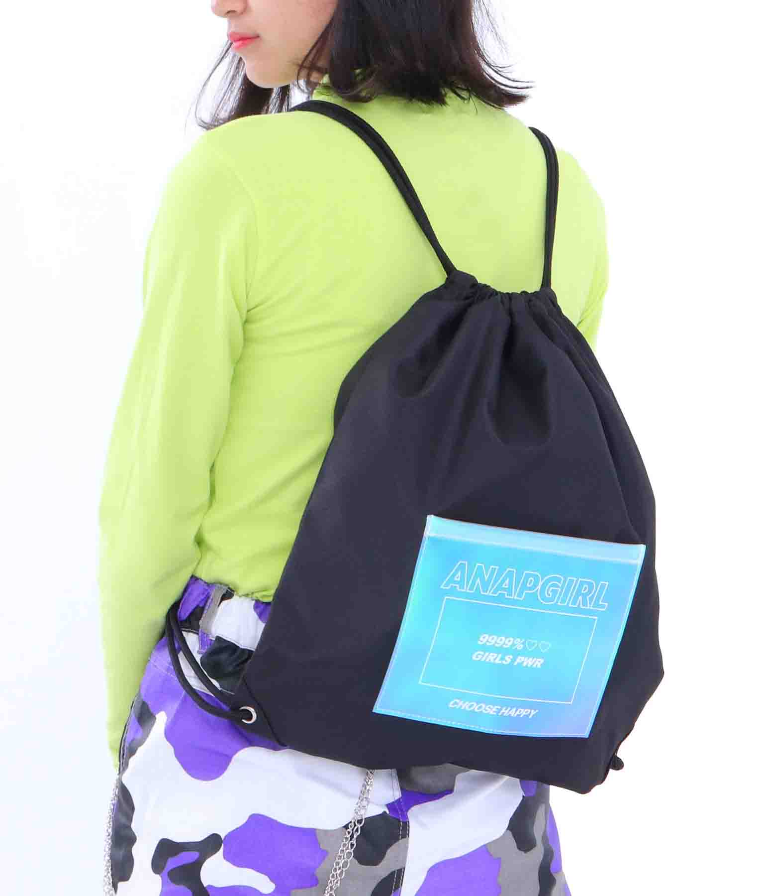 ホログラムポケット付ナップサック(バッグ・鞄・小物/バックパック・リュック) | ANAP GiRL | レディースファッション通販ANAPオンライン