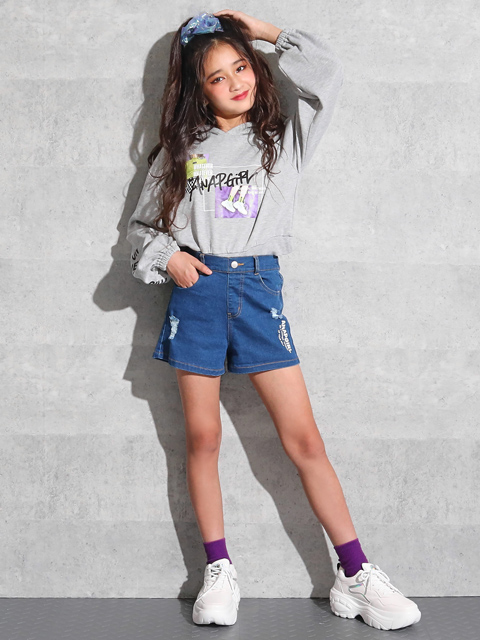 ストレッチデニムショートパンツコーディネート コーディネート レディースファッション通販anapオンライン