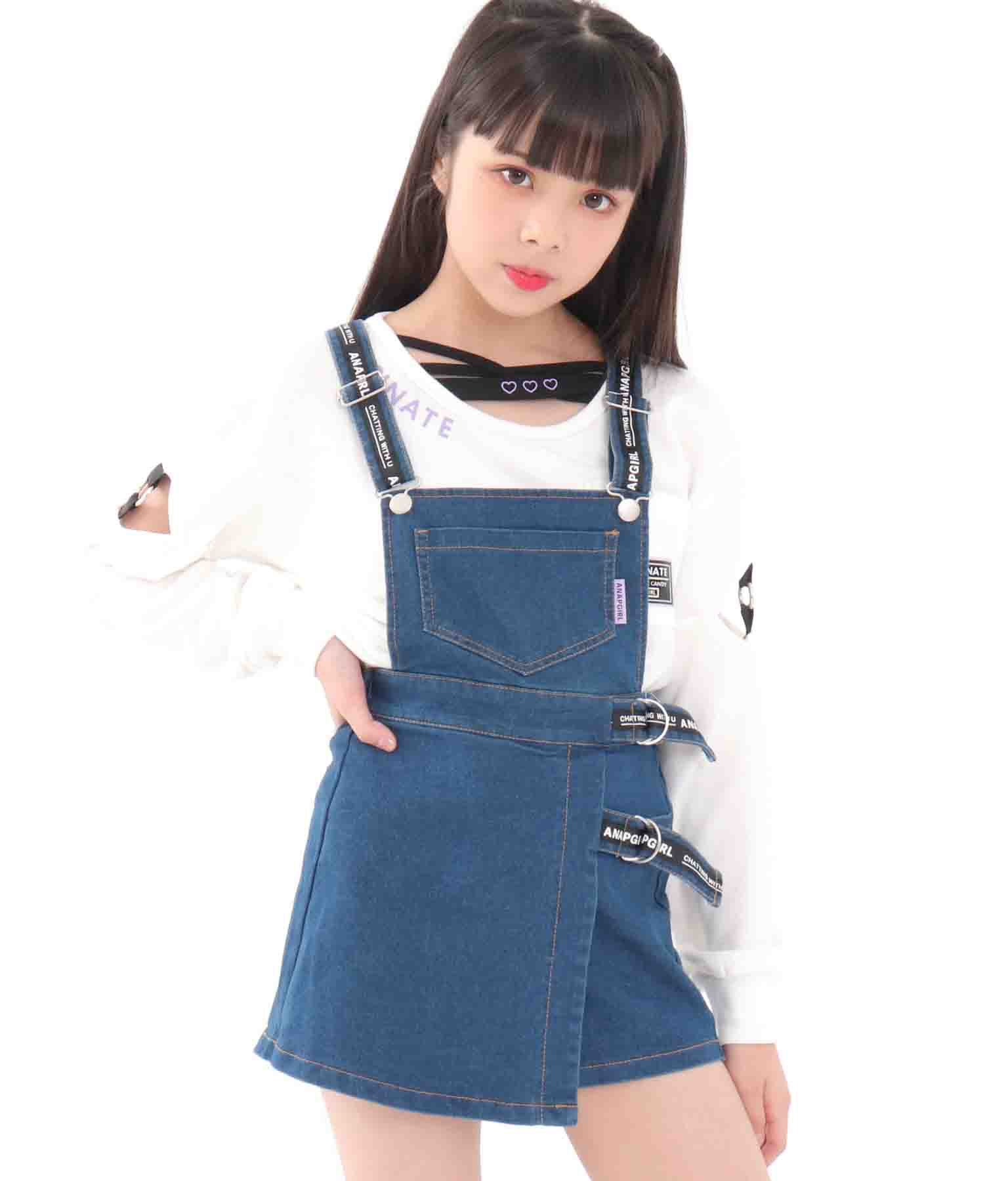 テープ付スカパンサロペット ワンピース ドレス サロペット オールインワン Anap Girl レディースファッション通販anapオンライン