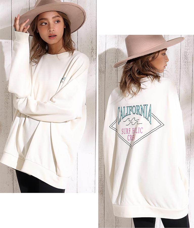 anap mimpi バックプリントオーバーサイズスウェットトップス