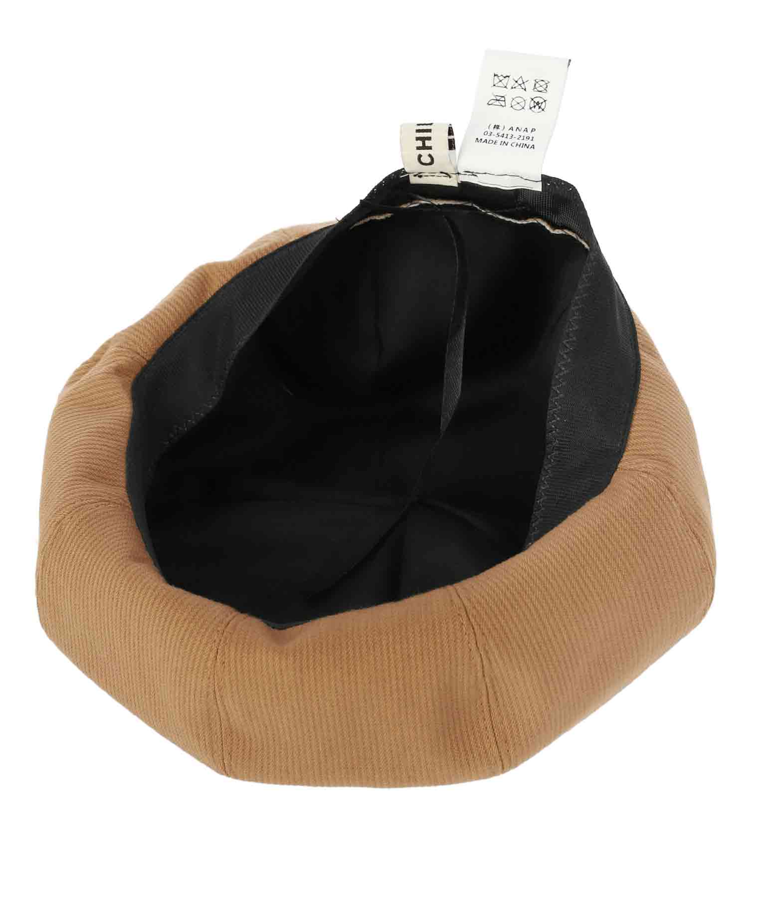 厚手ツイル地ベレー帽(ファッション雑貨/ハット・キャップ・ニット帽 ・キャスケット・ベレー帽) | CHILLE