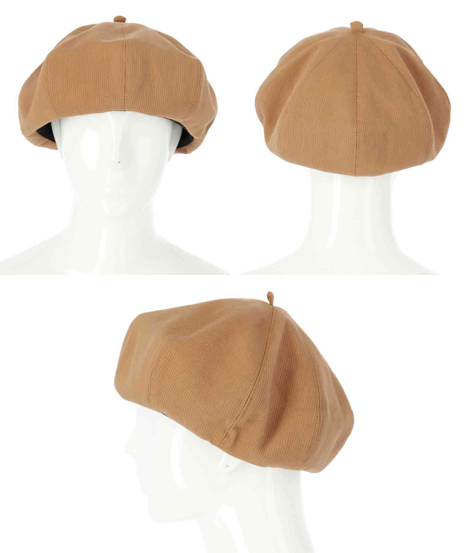 厚手ツイル地ベレー帽(ファッション雑貨/ハット・キャップ・ニット帽 ・キャスケット・ベレー帽) | CHILLE