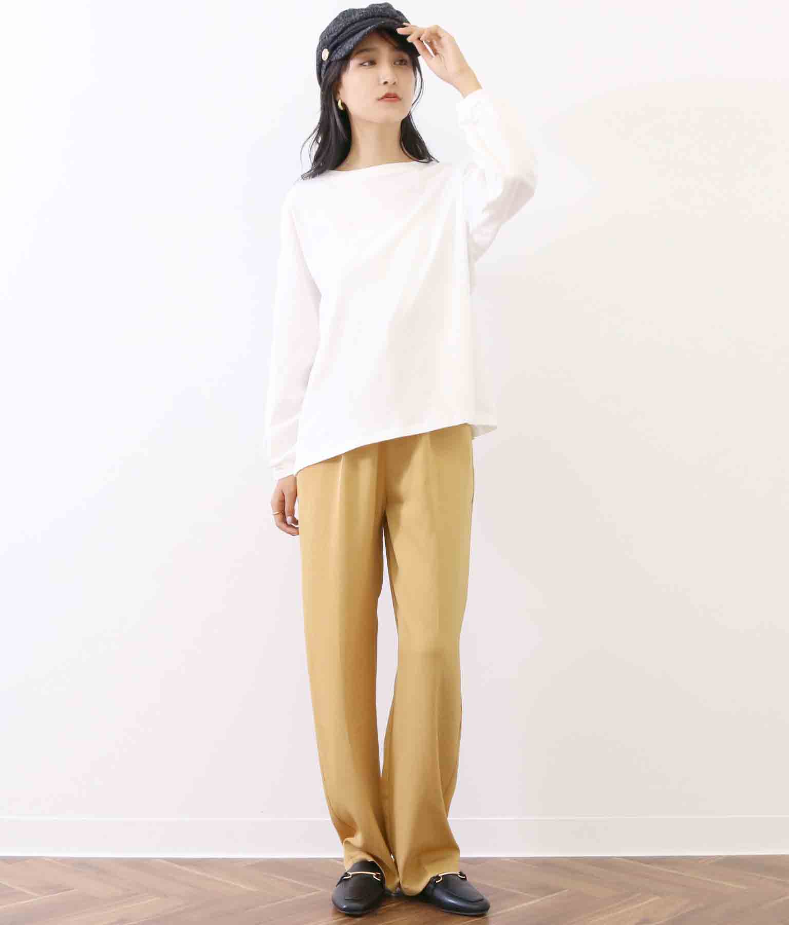 タック入りシンプルストレートパンツ ボトムス パンツ ロングパンツ Chille レディースファッション通販anapオンライン