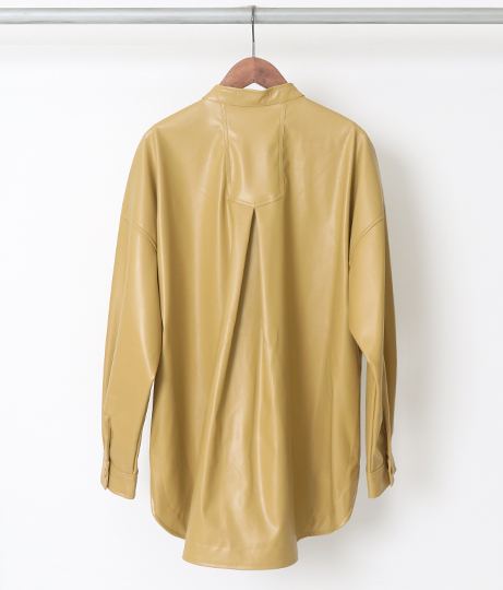 ヴィーガンレザーシャツジャケット(アウター（コート・ジャケット） /ジャケット・ブルゾン) | AULI