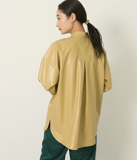 ヴィーガンレザーシャツジャケット(アウター（コート・ジャケット） /ジャケット・ブルゾン) | AULI