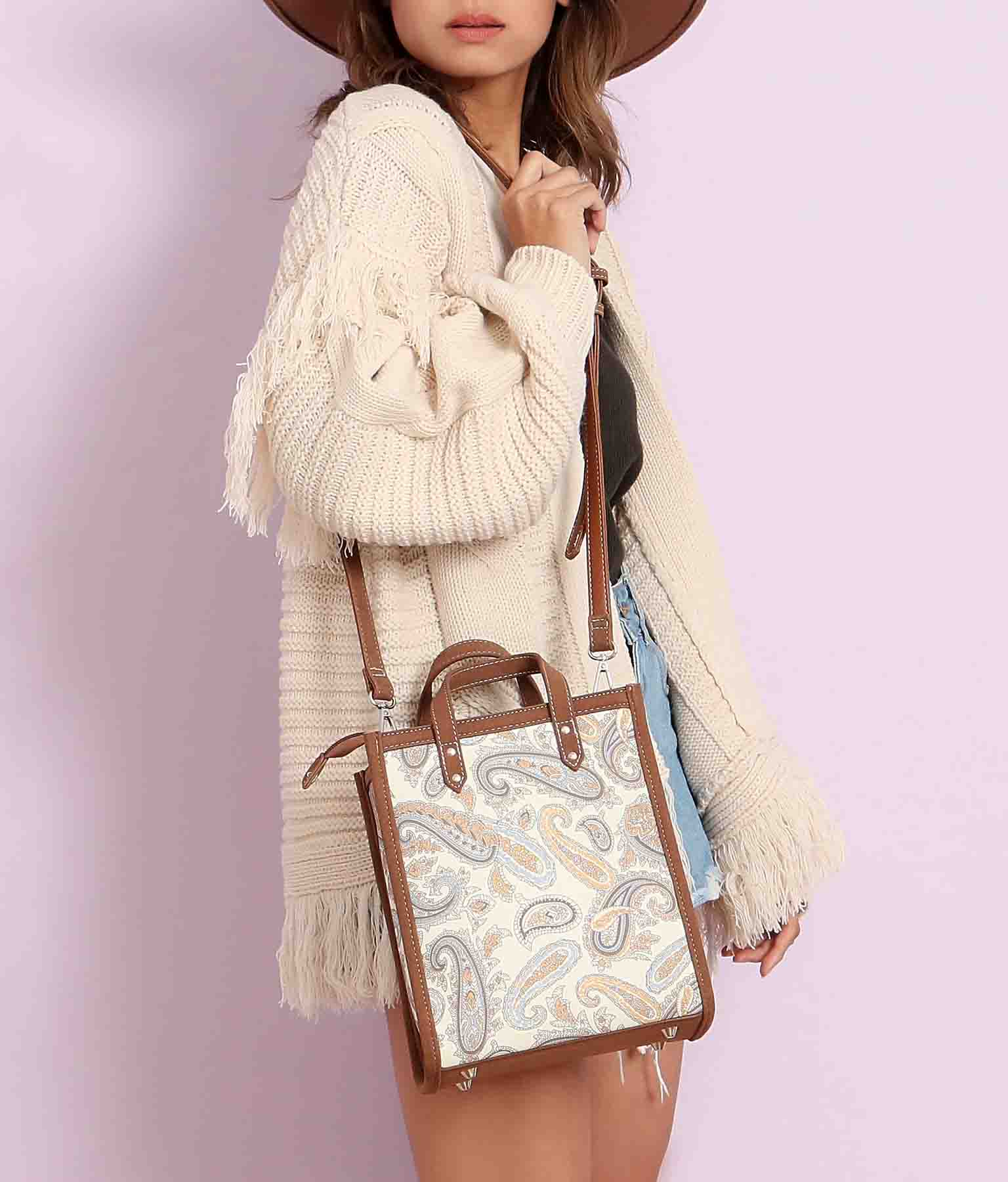 anap mimpi 2WAYペイズリミニトートバッグ