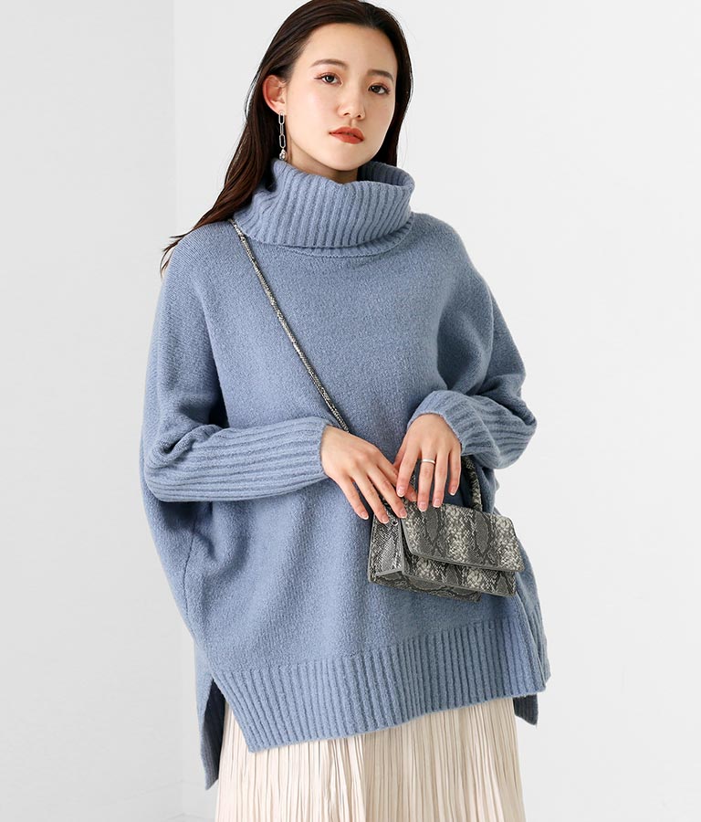 ビッグシルエットハイネックプルオーバー Alluge レディースファッション通販anapオンライン