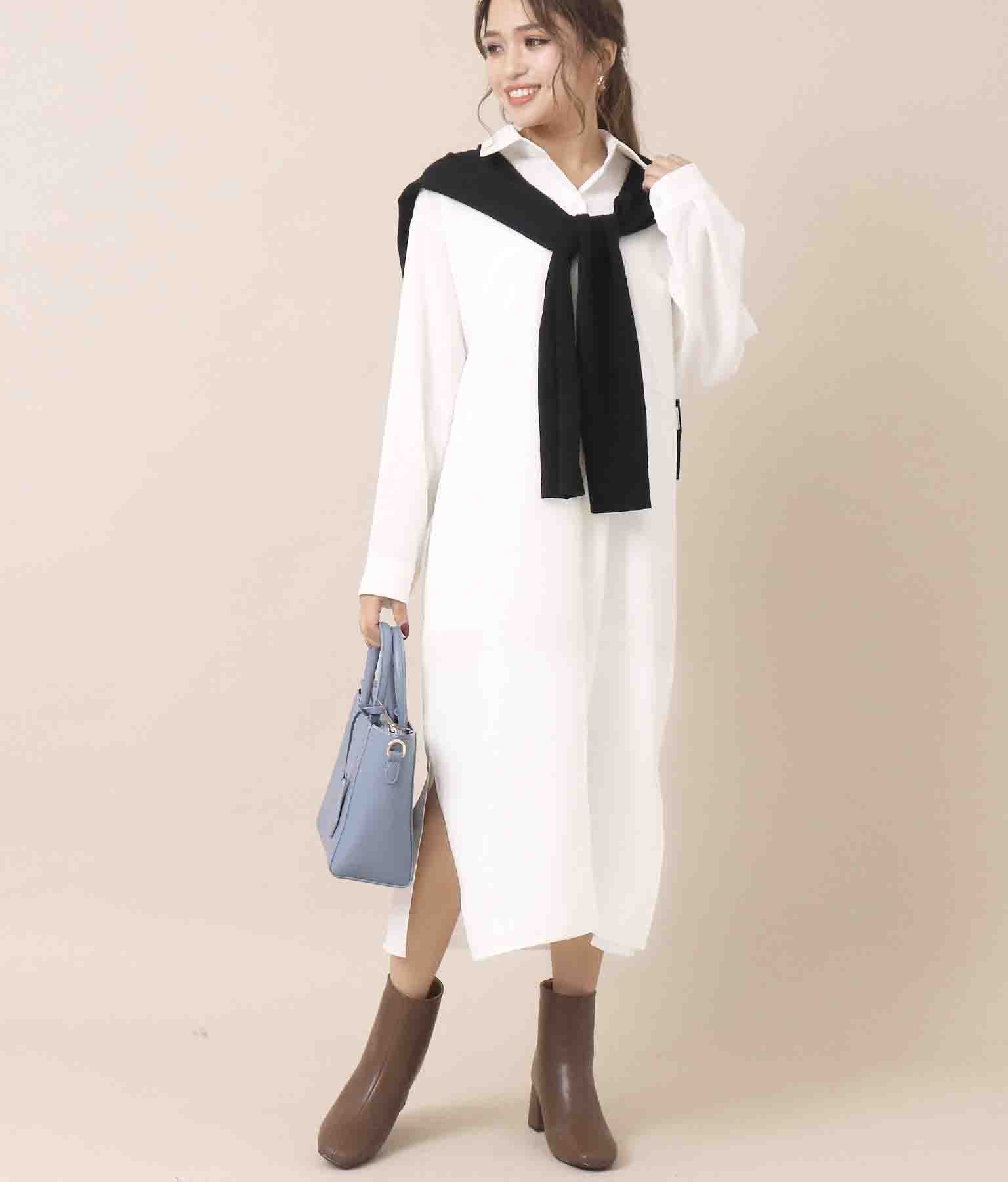 CHILLE anap シンプルロングシャツ