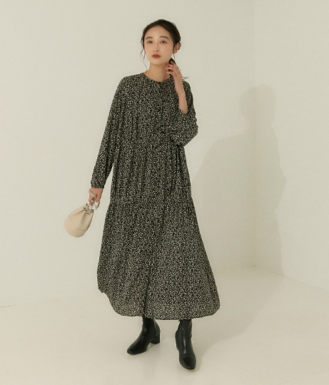 前後2wayギャザーワンピース ワンピース ドレス ロングワンピ Auli レディースファッション通販anapオンライン