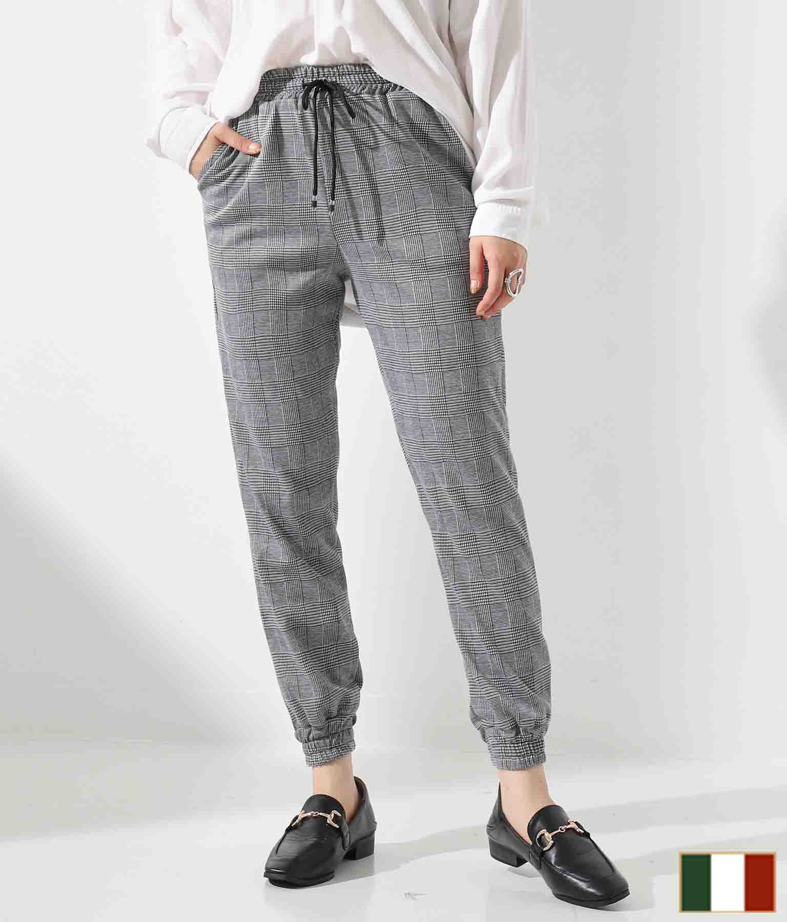チェック柄ジョガーパンツ ボトムス パンツ ロングパンツ Settimissimo レディースファッション通販anapオンライン