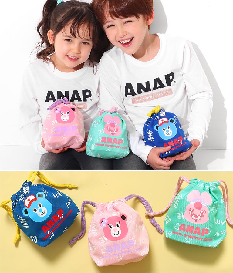 キャラクター巾着 ファッション雑貨 ポーチ Anap Kids レディースファッション通販anapオンライン キャラクター巾着 ファッション雑貨 ポーチ Anap Kids レディースファッション通販anapオンライン