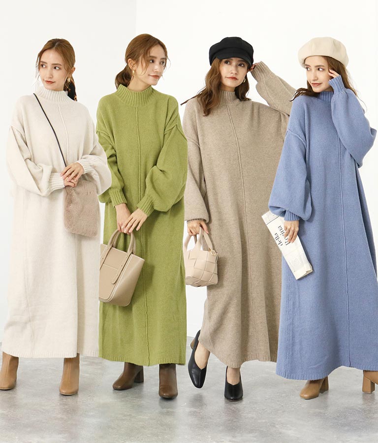 リサイクルポリエステルニットロングワンピース ワンピース ドレス ロングワンピ Chille レディースファッション通販anapオンライン リサイクルポリエステルニットロングワンピース ワンピース ドレス ロングワンピ Chille レディースファッション通販anapオンライン