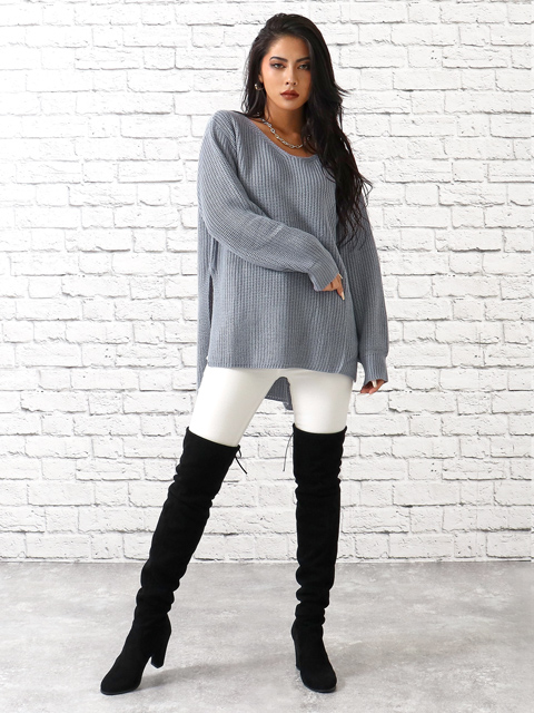 両vネックゆるニットトップスコーディネート コーディネート レディースファッション通販anapオンライン