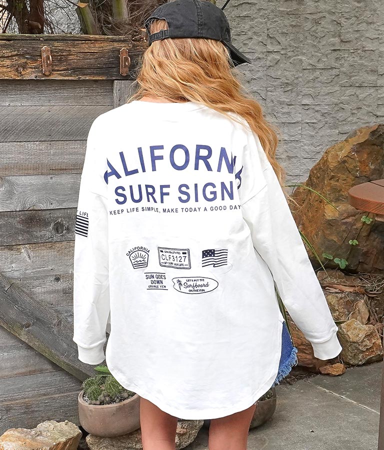 刺繍サーフデザインロングtシャツ Anap Mimpi レディースファッション通販anapオンライン