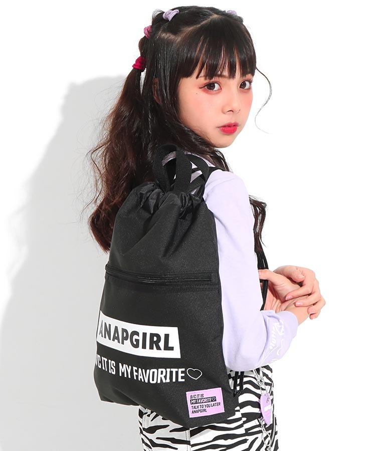 テープ付ナップサック バッグ 鞄 小物 バックパック リュック Anap Girl レディースファッション通販anapオンライン