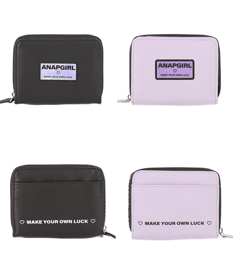 ロゴジップ二つ折り財布(ファッション雑貨/財布 ・長財布・二つ折り（折りたたみ財布） ) | ANAP GiRL
